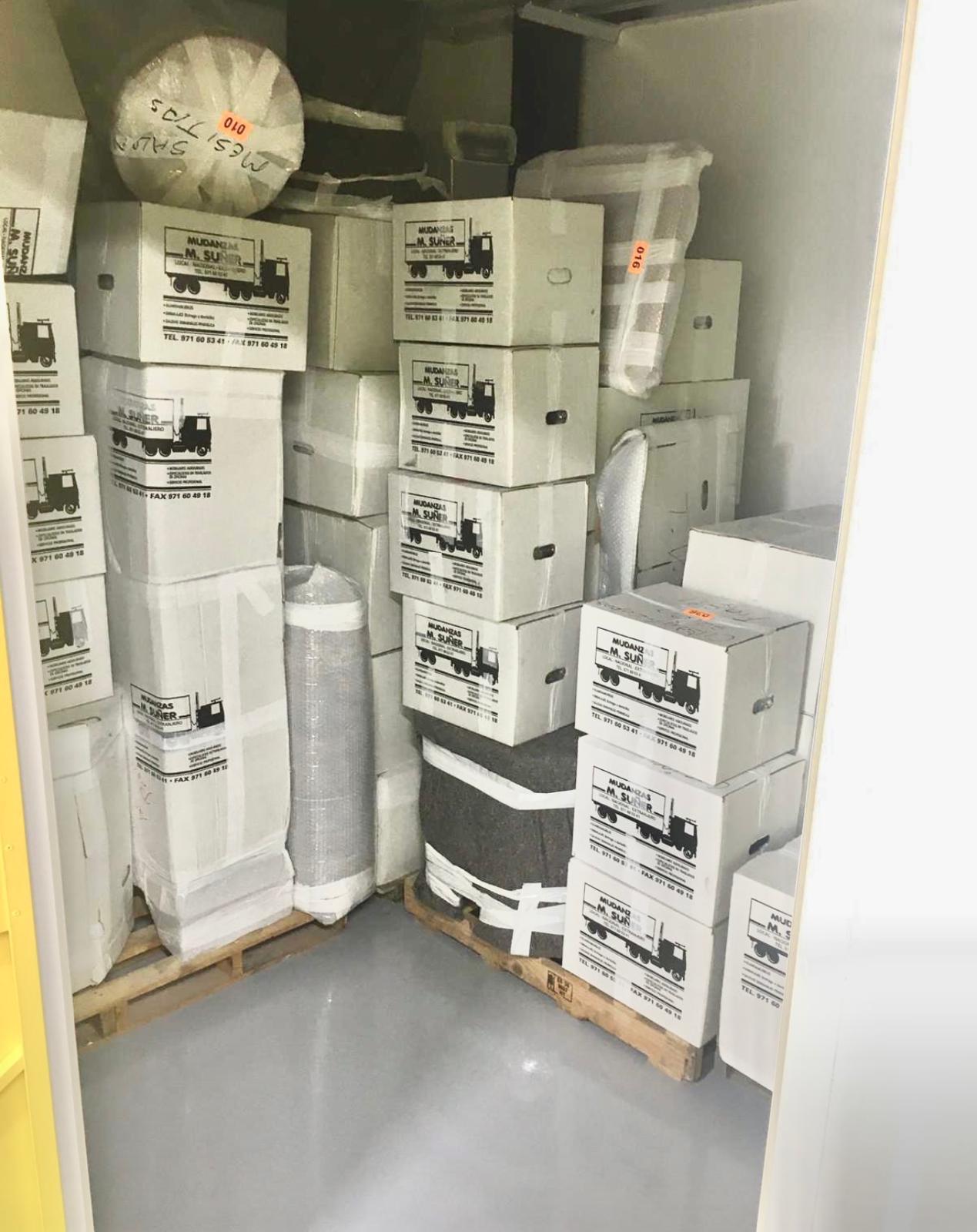 Cajas y muebles preparados para un traslado compartido
